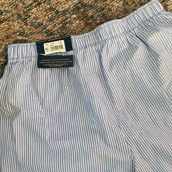 NWT Ralph Lauren Blue and White Striped Boxers - Picture 3 of 3